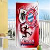 Bayern Munich Fan Art Customizable Name Beach Towel Super Soft Microfiber Quickdry Fabric