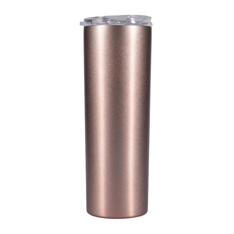 20oz Stainless Steel Insulated Slim Cup with Solid Color and Logo Printing.