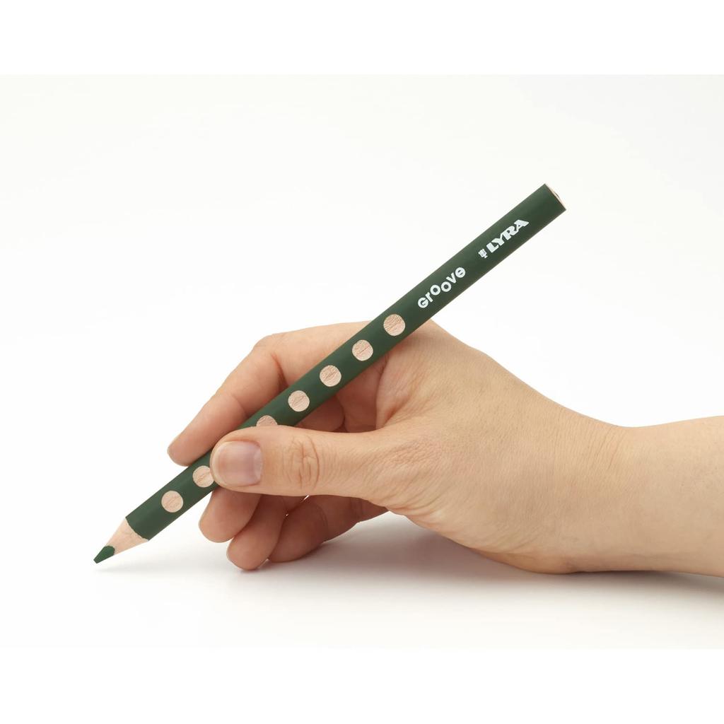 LYRA Stationery Colored Pencil Triangular Grip Beautiful Color Groove 10 Color Set