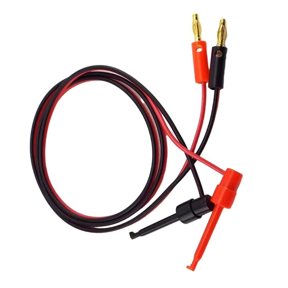

Universal Test Clips Pure Copper Multimeter Test Hook Clips Electrical Test Wires Gold Plated For Multimeter Testing Circuit Diy червоний