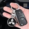 Car Keychain Car Emblem Gift With Key Ring Auto Accessories For Mitsubishi ASX Lancer Pajero Outlander L200 EVO Lancer EX