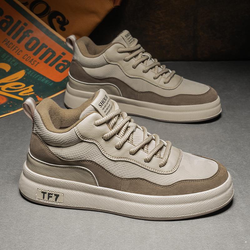 

Осень Новые Мужские Спортивные Кеды Поверхность из Микрофибры Средняя Высота Холодкие Липкие Повседневные Рабочие Кеды Модная Мужская Обувь 44