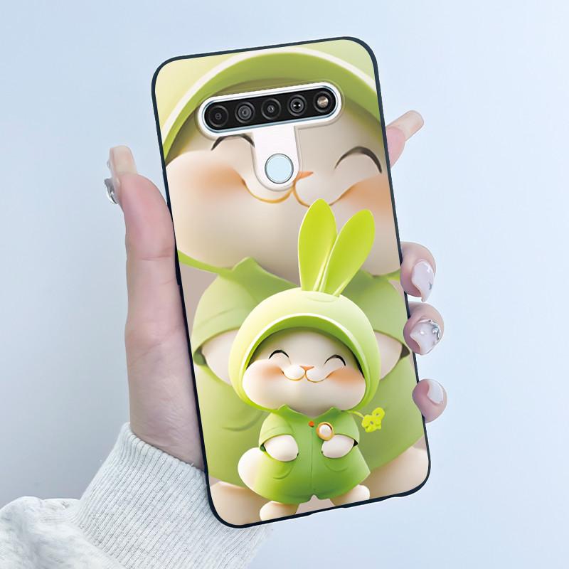 Luxury Cute Cool Boys Girls Case For LG K61 Q61 Q70 Phone Case Black Matte Soft Silicone Back Cover Protective TPU Bumper Shell