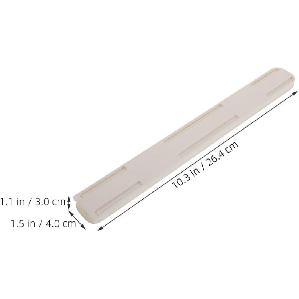 4 Sets of Self-Adhesive Drawer Guide Slides, White Drawer Slides Replacement for Smooth Sliding Drawers, Ideal for Cabinets and Dressers