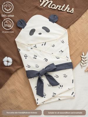 Newborn Ultra-Soft Cotton Swaddle Blanket for Autumn and Winter
