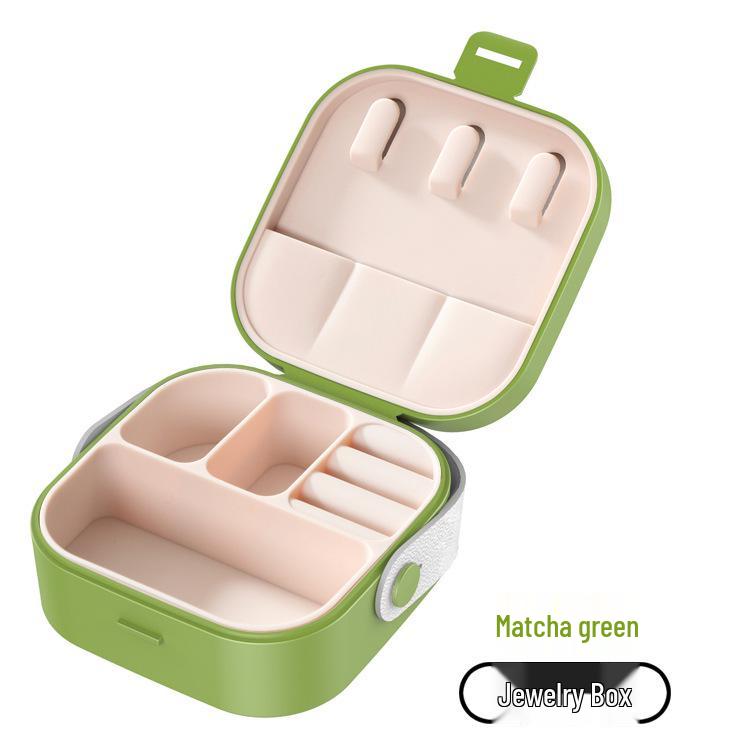 Portable Mini Jewelry Storage Box for Necklace, Earrings, Rings, Bracelets - Children's Multifunctional Gift Box