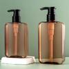 Square Amber Plastic Bottles for Body Lotion, Shampoo & Shower Gel (200ml & 300ml) - In Stock