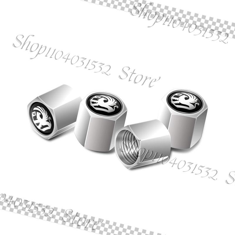 4Pcs Metal Car Styling Tire Valve Caps Tyre Wheel Stem Air Valve Cover For Vauxhall Astra H J G Vectra C Insignia Zafira Corsa