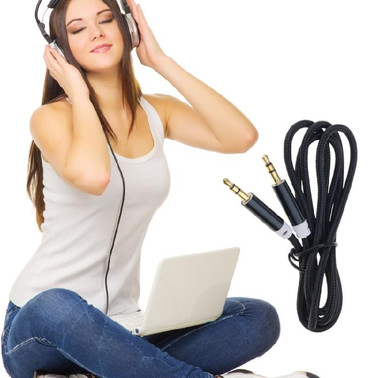 100cm 3.5mm Male To Male Extension Wire Copper Adapter Cord Car Computer Mobile Phones Wire Extender Line