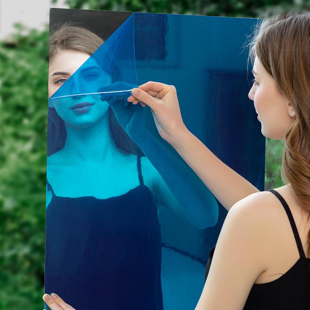 Flexible Spiegelbleche Selbstklebend Nicht-Glas Spiegelkacheln Aufkleber Für Heimwanddekoration
