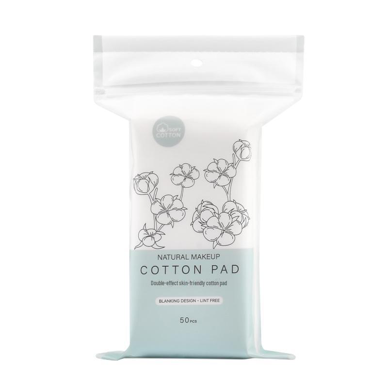 222-Piece Double-Sided Cotton Pads: Thick, Pure Cotton for Makeup Removal and Wet Compress in Beauty Salons.