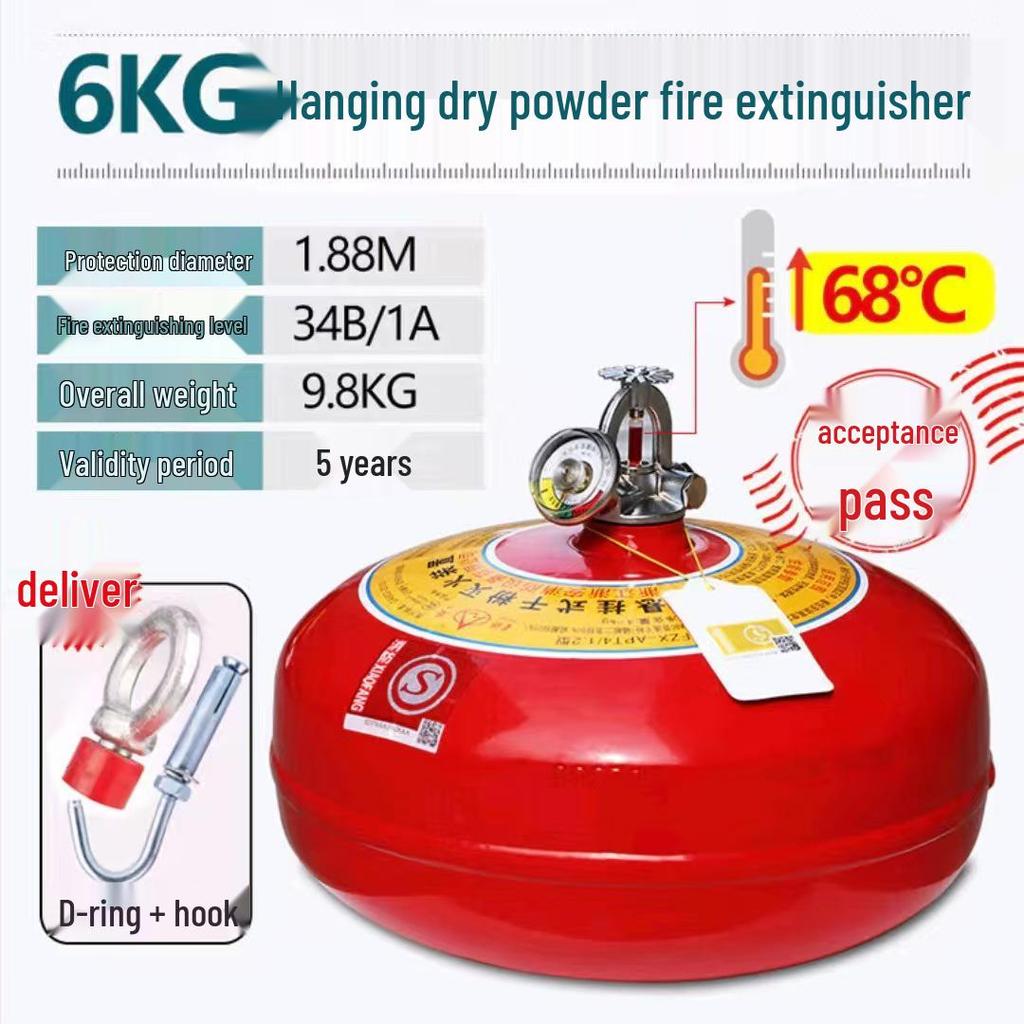 Automatische Feuerlöscherball - 4kg/6kg/8kg, 68° Temperaturgesteuert