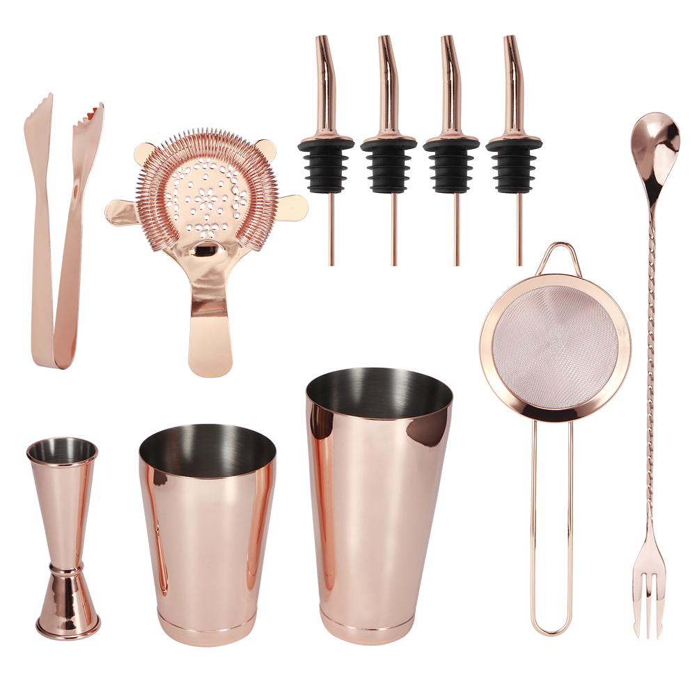 11PcsCelsiusSet Multifunction Stainless Steel Cocktail Shaker Tools Set Bar Bartender Supplies
