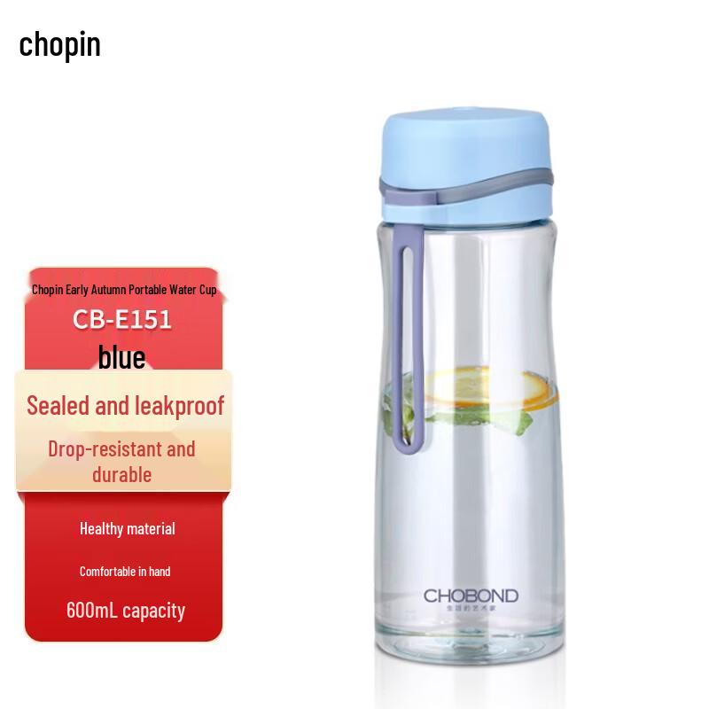 CHOBOND Portable Glass Water Bottle