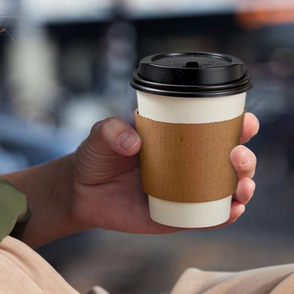 Paper Cup, Disposable Cup, Water Cup, With Lid And Cover, Suitable For Picnicking, Barbecue, Travel And Activities