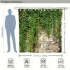 Stone Wall with Ivy Waterproof Shower Curtain for Bathroom Decor, Nature-Inspired Design, Vibrant Colors, Unique Style