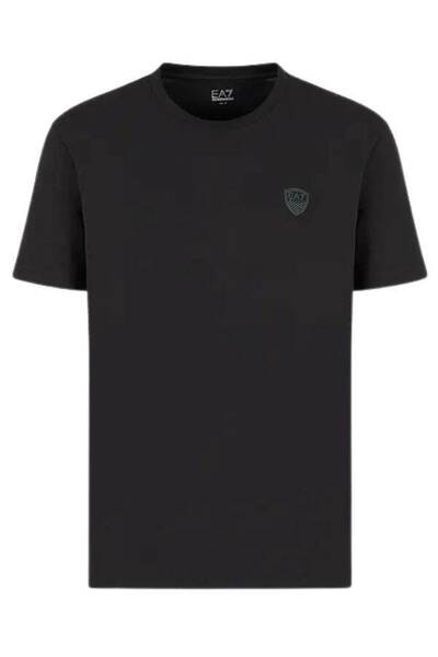 Emporio Armani Men's Black Cotton T-shirt, Short Sleeve, Size XL