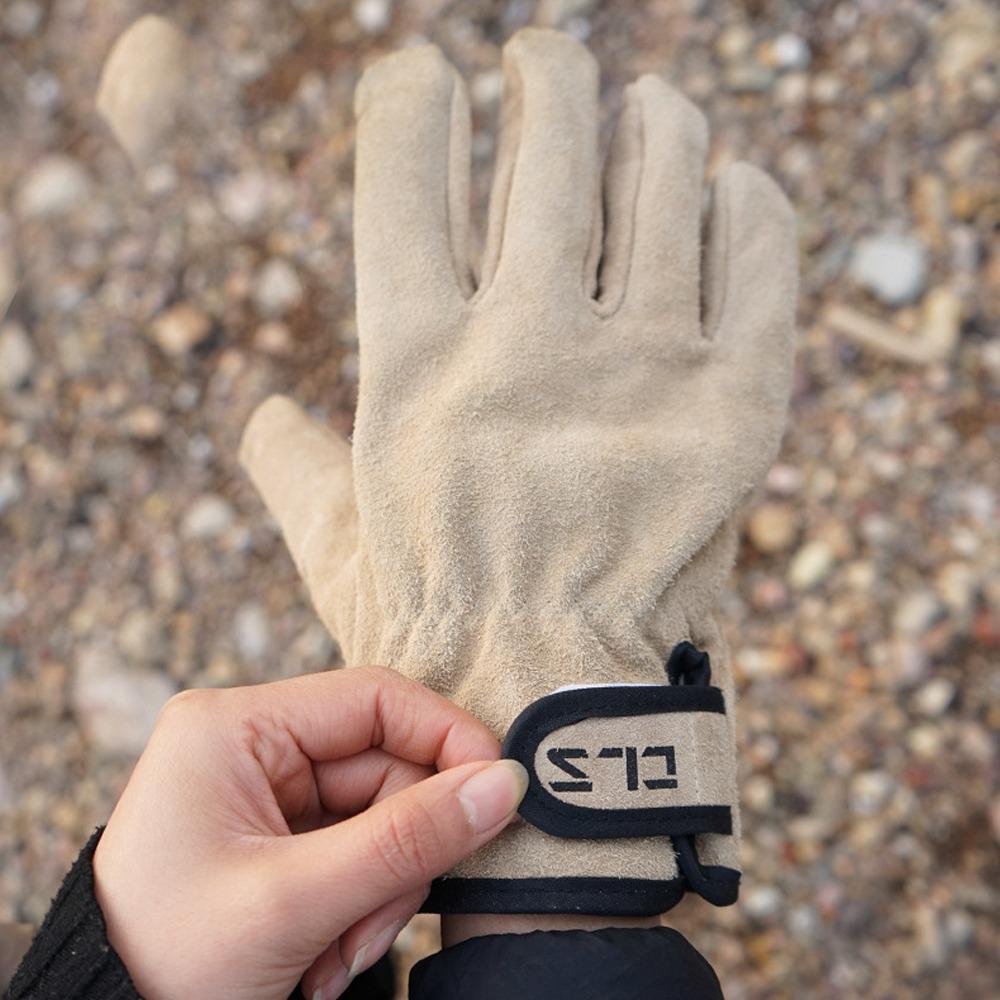 1 Pair Wear Proof BBQ Gloves Thick Work Gloves Sturdy Outdoor Heat Proof Gloves For BBQ Grilling