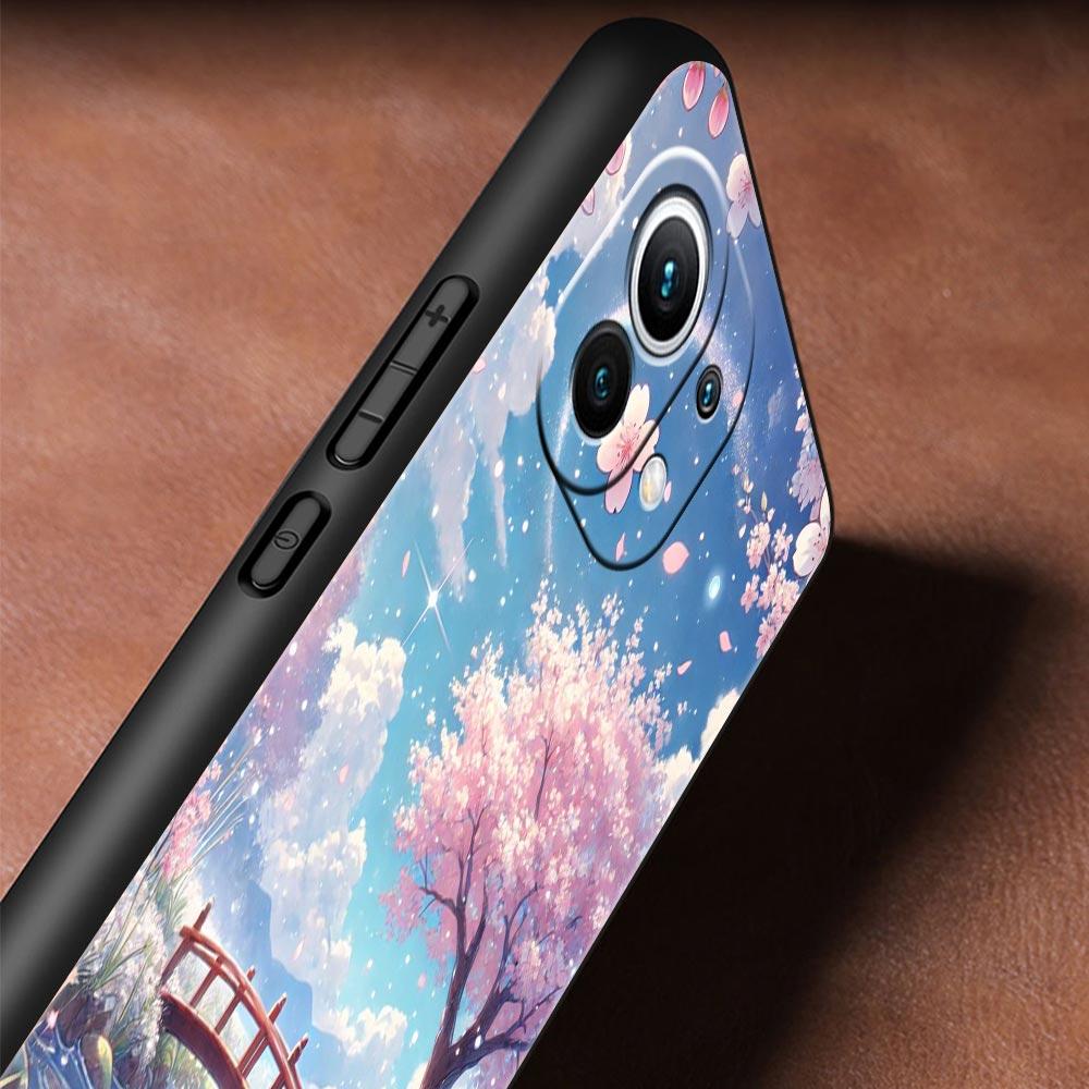 Korean Flower Phone Case Cover for Xiaomi Mi 17 Pro Max 15 14 13 12 11 Ultra 15T 14T 13T 12T 11T Pro Lite Soft TPU Shell Fundas