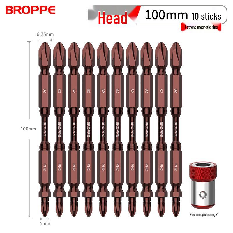 Double-Ended Strong Magnetic Screwdriver Bit Set with Phillips & Flathead Tips