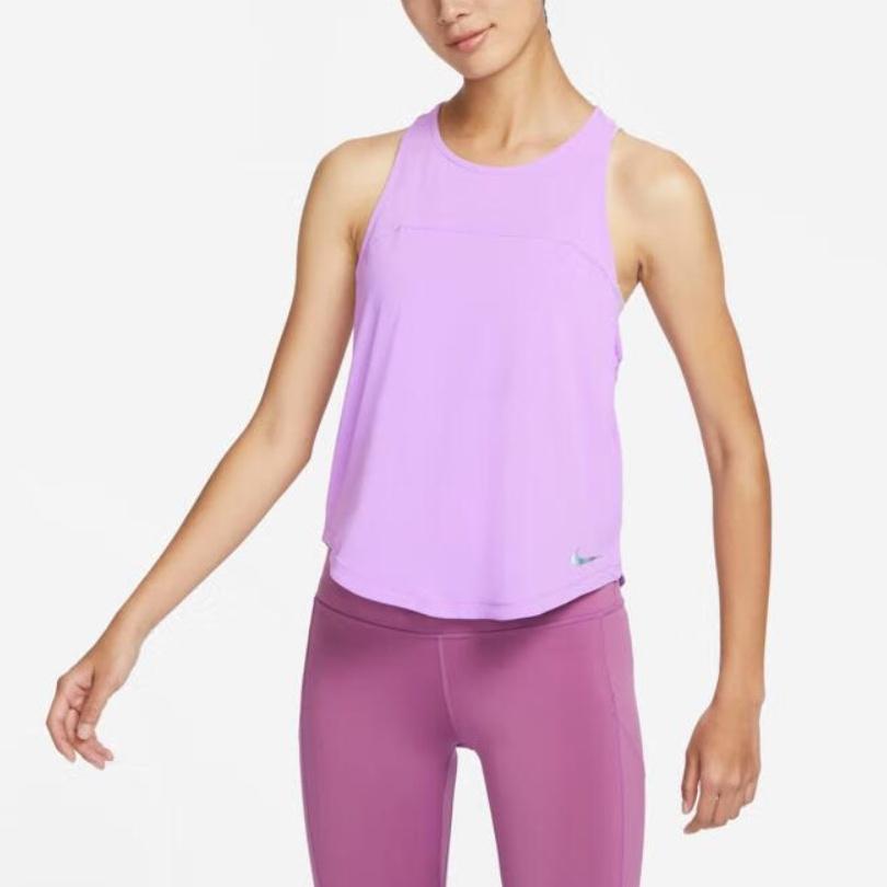 Nike Tank Tops Women's Rush Purple Red Moderate Straight Fit DX0277-532
