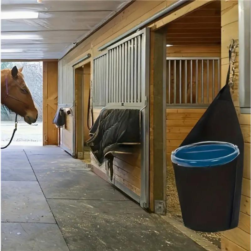 Nylon Trailer Bucket Horse Feed Feeder Hanging Bag Approximately 5 Gallon Horse Trailer Water Bucket Storage Bag