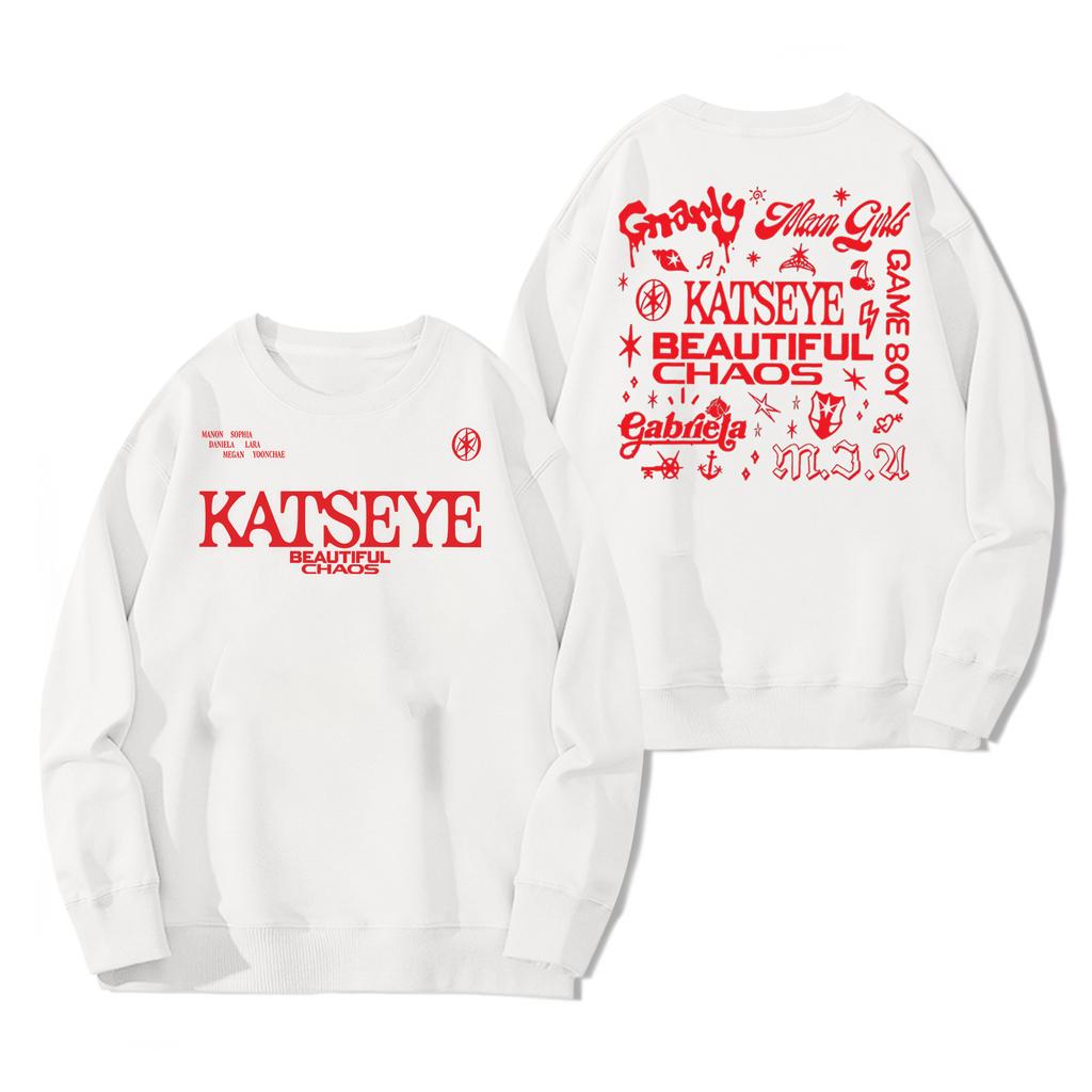 Damen Modisches Und Lässiges Langarm-Pullover-Sweatshirt mit Aufdruck