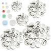 15/18/22/28/38mm Button Covers Kit DIY Fabric Cloth Covered Buttons Set Aluminium Alloy Cloth Covered Clasp Making Tool for Hat