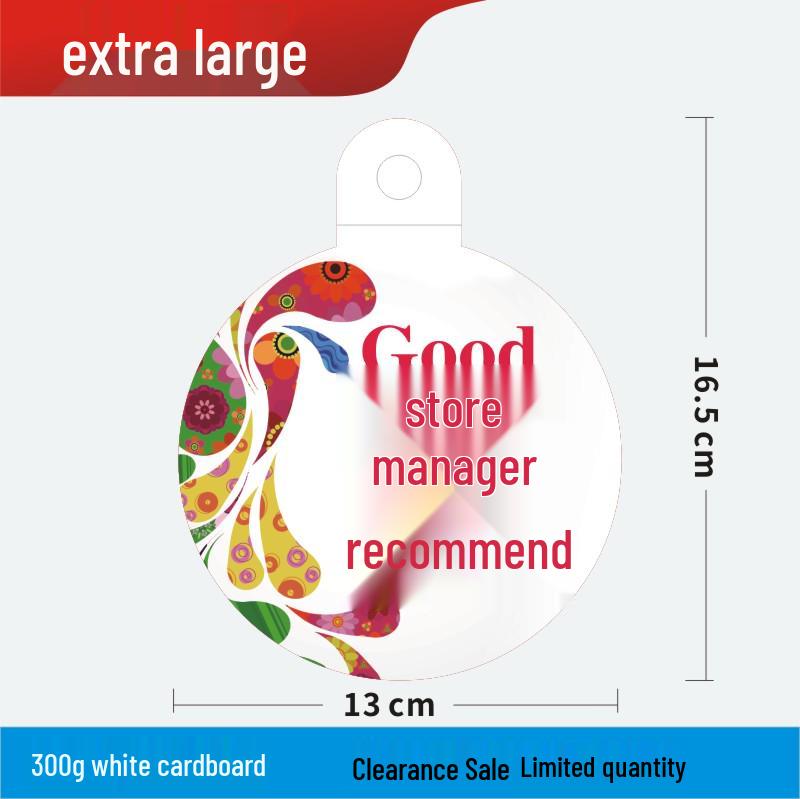 Discount Promotion Tag for Clothing & Accessories Display Stand