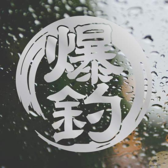 nc-smile Explosive Fishing Sticker, 11cm, for Fishing, Car, Motorcycle, Cooler Box, Water Resistant, Outdoor Use (Silver)