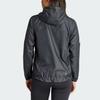 Adidas Reflective Stripe Long Sleeve Hooded Jacket Women Outerwear Black IN1576