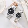 Uhr Digital Paar Uhr Eisenarmband Lässig Vielseitig Quarz Unisex Uhr Schüler Quarz Uhr