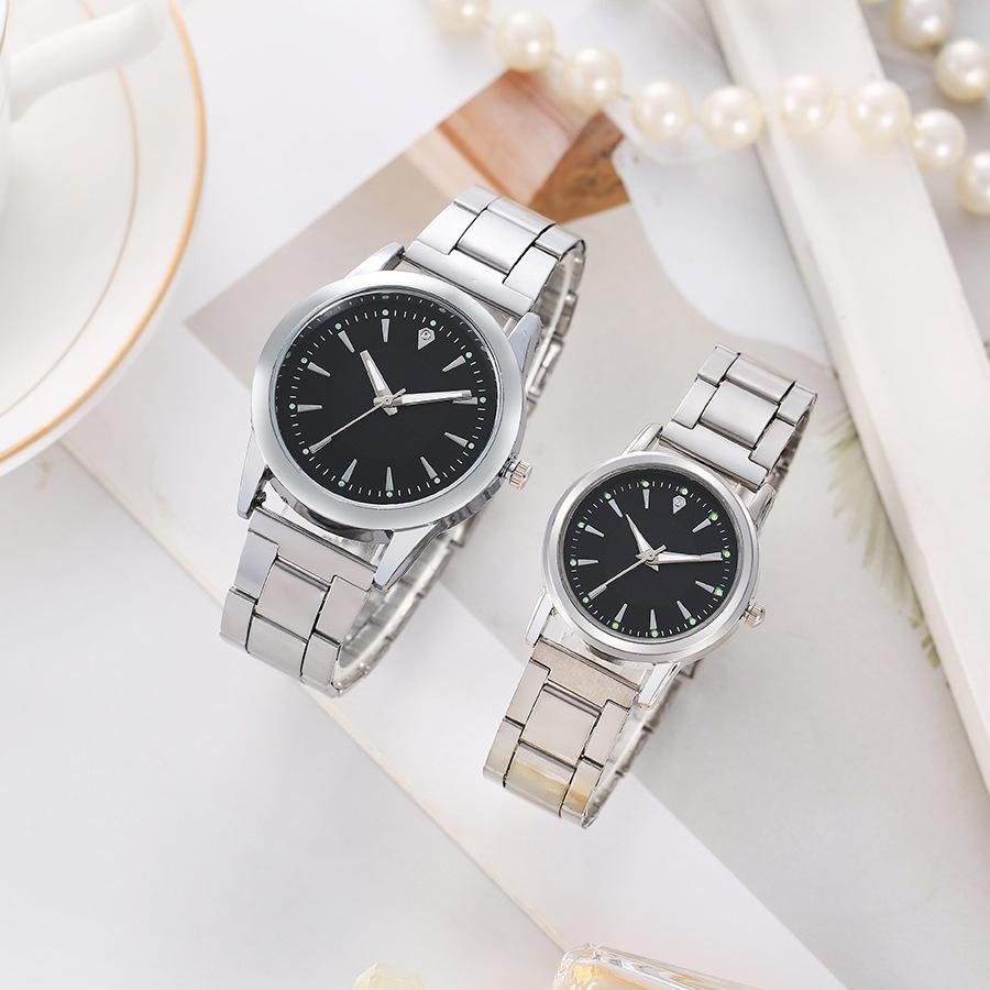 Uhr Digital Paar Uhr Eisenarmband Lässig Vielseitig Quarz Unisex Uhr Schüler Quarz Uhr