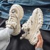 Męskie buty codzienne na deskę nowe duży rozmiar moda sportowe buty męskie podwyższające do biegania oddychające punkowe sneakersy męskie mokasyny