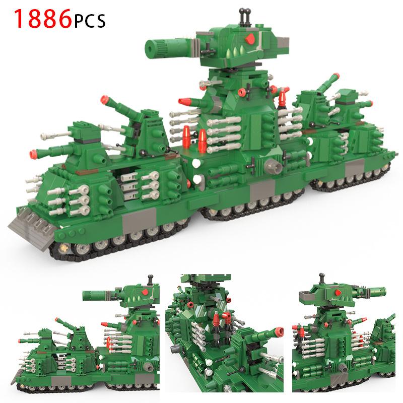 New WW1 Black Bess Mark IV Heavy Tank Toy War Military Weapons Army Building Blocks tank model brick Battle of Somme War