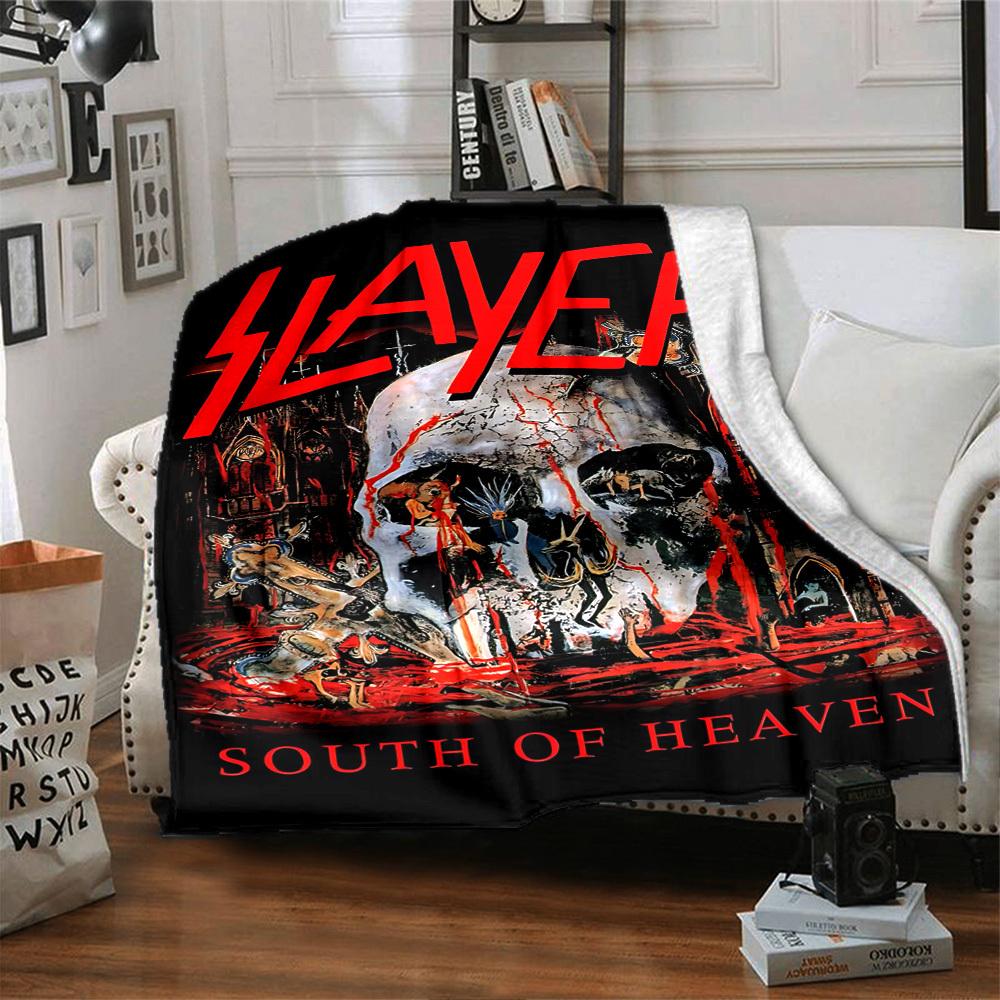 

1pc SLAYER SOUTH OF HEAVEN Themed Printed Soft and Comfortable Home Blanket, Small Throw Blanket, Nap Blanket, Suitable as a Gift l007 80cmx120cm(31inx47in)