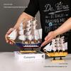 Smooth Sailing Ship Model: Elegant Ornament for Living Room, Wine Cabinet, Bookshelf, or Entryway - Perfect Small Gift