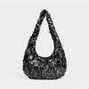 Stylish Sequin Mini Crossbody Bag Women Waterdrop Shape PVC Shoulder With Beaded Detail Casual Daily Use