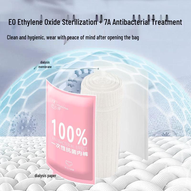 Women's Extra Large High Waist Disposable Cotton Underwear - Plus Size Daily Use