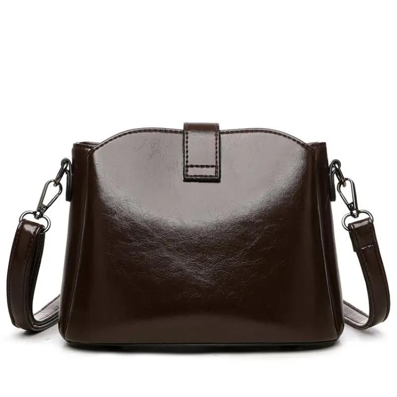 Fashionable Women's Shoulder Bag, High-quality UP Leather Crossbody Bag, Simple Shoulder Bag, Casual Handbag Suitable for Daily Use and Shopping