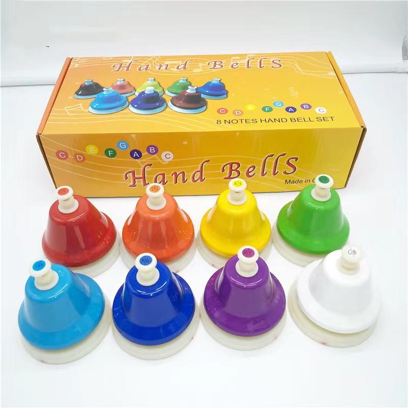 8-тональный радужный ксилофон: Разноцветные часы с мелодией для детей