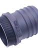 Thickened Plastic Male Thread Hose Adapter, 4-Inch To 1.5-Inch, for Water Pump Connections