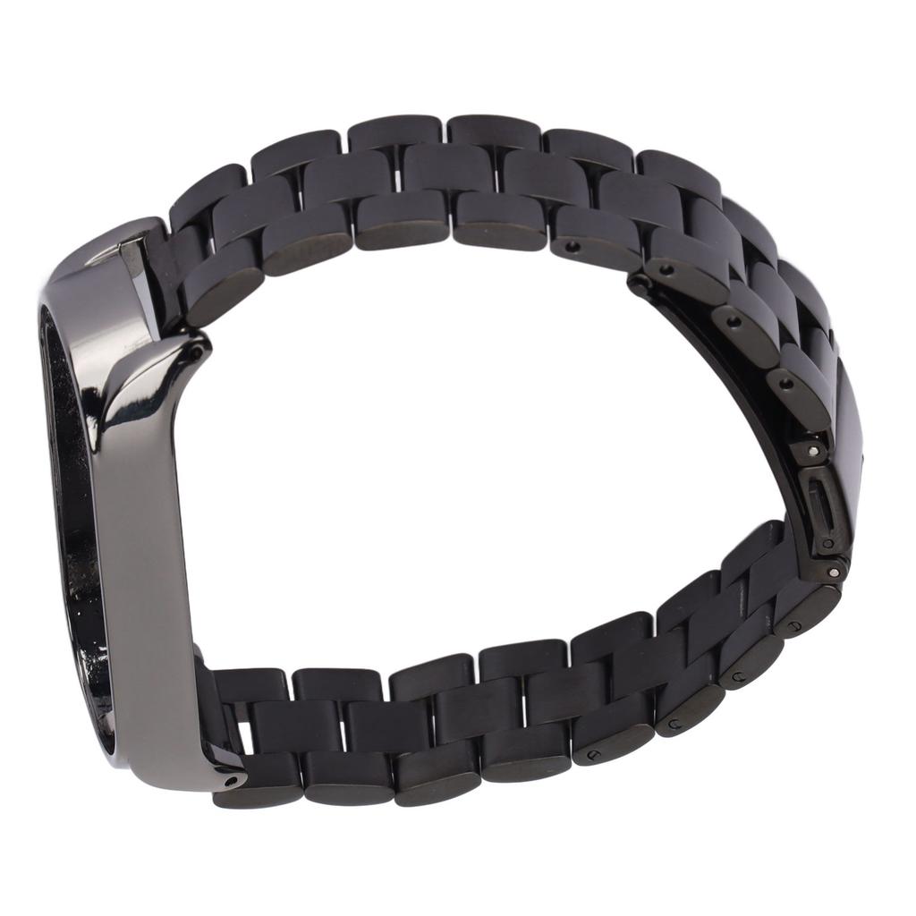 Smartwatch Wrist Band Strap Stainless Steel Anti Lost with Double Folding Buckle for Band 6
