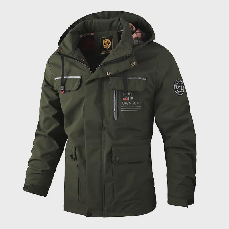 Men's Hooded Workwear Jacket - Spring/Summer 2024 Trendy Style