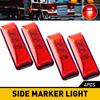 4x LED Red Side Lights Marker RV Truck Trailer Clearance Light Lamp Waterproof A