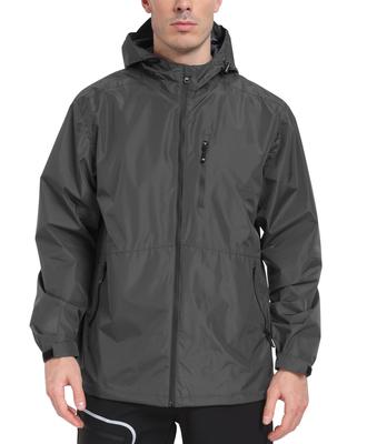 MoFiz Plus Work for and More Men's Raincoat, Sizes, Rainwear, Waterproof, Lightweight, Foldable, Hiking, Cycling,