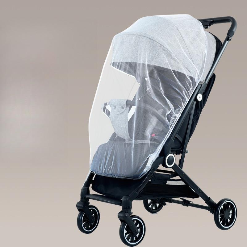 Full-cover Baby Stroller Mosquito Net Cover Sunshade Windshield Mesh Gauze Curtain Trolley Mosquito Net Stretchable Mosquito Net