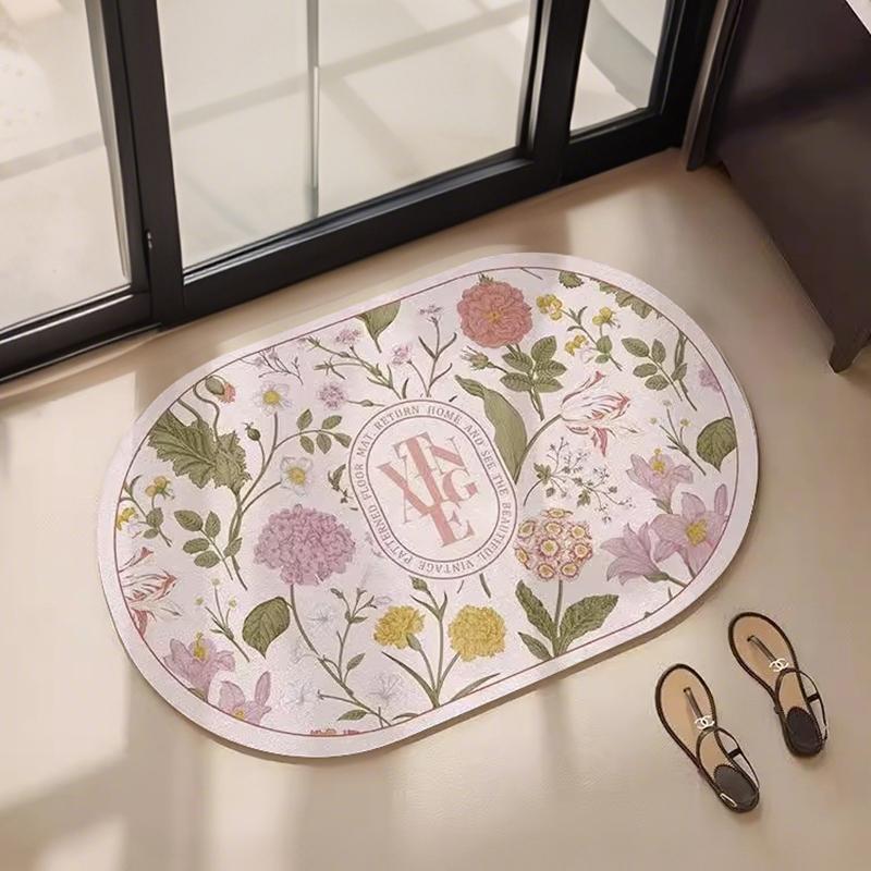 American diatom mud floor mat bathroom mat absorbent foot mat toilet toilet quick drying non-slip door mat carpet dirt-resistant