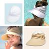 Beach Empty Top Sun Hats Women Girls Wide Brim Visor Hat Summer UV Protection Sunscreen Caps Outdoor Sports Fashion Baseball Cap