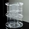 Space Saving Desktop Storage Rack 360 Degree Rotating Cosmetic Storage Box  Desk Organizer